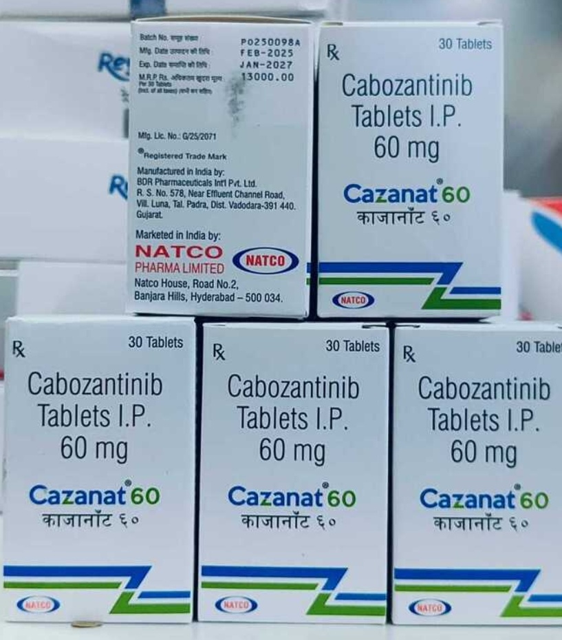 Cabozantinib Tablets 60mg (Cazanat 60) — oncology medicine distributed by RS Medical Agency, Hassan